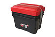 SUNDIS - Boite de rangement Locker - Lot de 3 - Noir et rouge - 60L - vignette