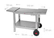 KRAMPOUZ - Chariot Plancha en inox Plein Air Compact avec Tablettes rabatTables - vignette