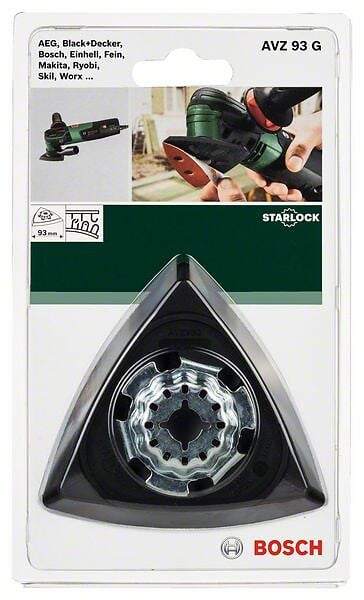BOSCH - Plateau de ponçage Starlock AVZ 93 G - 93mm - Triangulaire - large