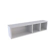 AURLANE - Etagère murale 80x20x20cm blanche de rangement 3 emplacements - PERSONALYZ TRIPLO - vignette