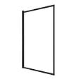 AURLANE - Pare baignoire rabattable 75x130cm - Finition Noir Mat - DARK CONTOURING SCREEN - vignette