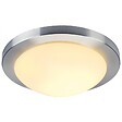 SLV - MELAN plafonnier, rond, alu brossé, verre satiné, E27, max. 60W - vignette