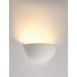SLV - PLASTRA 101 E14, applique, arrondie, plâtre blanc, max. 11W - vignette