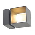 SLV - SQUARE TURN, applique extérieure, gris argent, QT14 max. 42W, IP44 - vignette