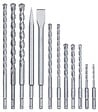CENTRALE BRICO - Lot 12 Forêts Et Burins Sds Pour Marteau Perforateur - vignette