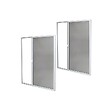 VOLET-MOUSTIQUAIRE - Lot de 2 Moustiquaires Latérales ALU H220 cm x L160 cm Blanc - vignette