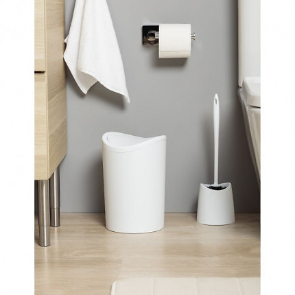 TATAY - Poubelle 6 litres Standard Blanc couvercle basculant - large