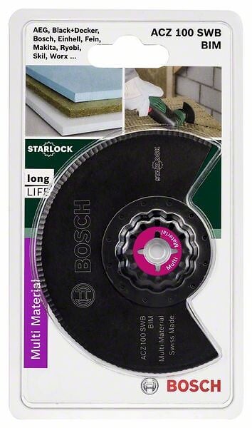 BOSCH - Lame segment ondulée BIM Starlock ACZ 100 SWB 100 mm - large