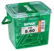 SPAX - Lot De 150 Vis Acier Tête Fraisée Torx Spax, Diam.5 Mm X L.80 Mm - vignette