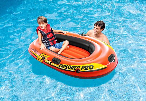 INTEX - Bateau gonflable Explorer Pro 100 - L.160xH.94xP.29cm - large