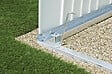 BIOHORT - Cadre de sol en aluminium pour abri de jardin A7 et H4 - vignette