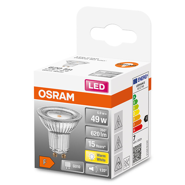 OSRAM - Led star par16 49 120 6.5 w-2700k gu10 - large