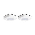 XANLITE - Lot de 2 éclairages de placard tactiles, flux 30 lm, lumière blanc neutre 4000 K, alimentation piles 3×AAA incluses, fixation adhésive ou par vis, usage dressing, escalier et placard - vignette