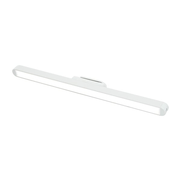 XANLITE - Éclairage de miroir rechargeable tactile, flux 100 lm, lumière blanc neutre 4000 K, variateur d’intensité, recharge USB, fixation adhésive ou vissée avec support magnétique, usage miroir et tableau - large