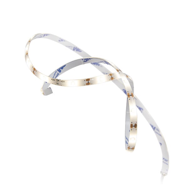 XANLITE - Kit ruban lumineux 1 m à piles, flux 150 lm, lumière blanc neutre 4000 K, alimentation 3×AAA incluses, autonomie jusqu’à 28 h, usage dressing et placard - large