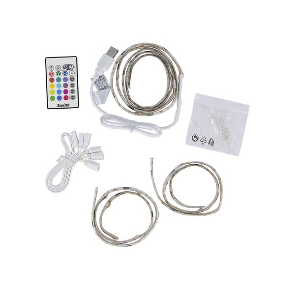 XANLITE - Kit rétroéclairage LED USB - 2 mètres - Couleurs changeantes - large