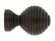 MOBOIS - Lot de 2 embouts boule striée noyer - Diam.20mm - vignette
