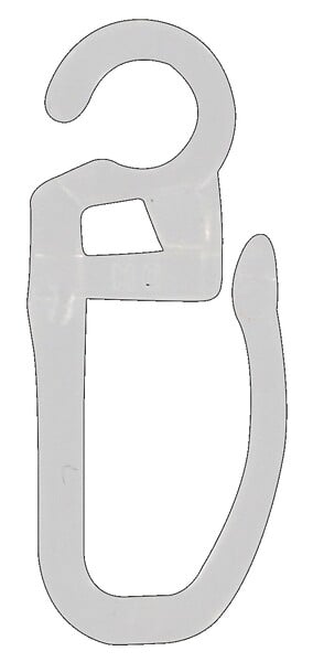 MOBOIS - Agrafes clips pour rideaux - Plastique Cristal - Lot de 12 - large