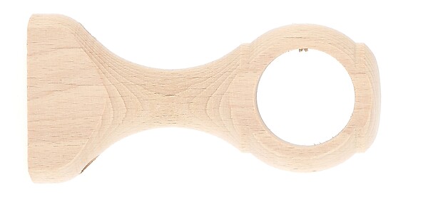 MOBOIS - Support de tringle à rideau en bois brut - Diam.35xH.100mm - large