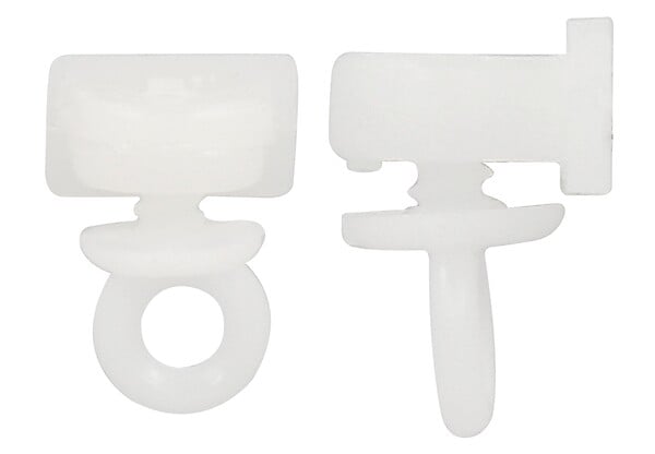 MOBOIS - Arrêt de fin plastique 2 pièces - Rail 14x8 - large
