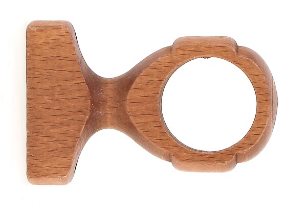 MOBOIS - 2 supports monobloc court merisier - large
