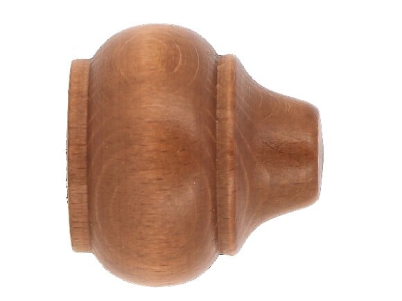 MOBOIS - 2 embouts rideaux Merisier - Rustique - Diam.35mm - large