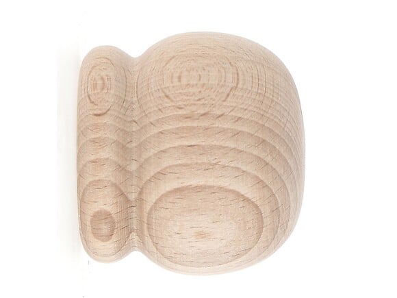 MOBOIS - Lot de 2 embouts anglais en bois brut - Diam. 35 mm - large