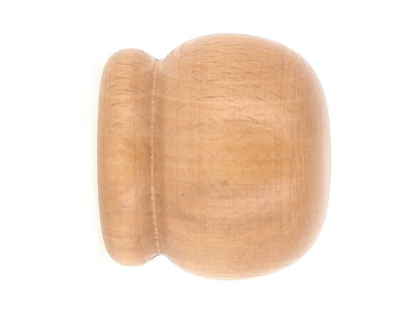 MOBOIS - Lot de 2 embouts anglais en hêtre pour tringle à rideaux - large
