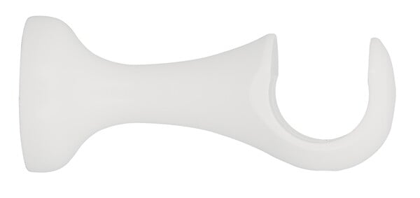 MOBOIS - Support monobloc ouvert Diam.35 laque blanc - Axe/mur 110mm - large