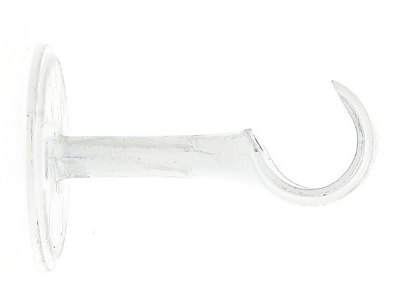 MOBOIS - Support tringle à rideau - Blanc patine argent - Diam.20mm - large