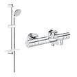 GROHE - GROHE  Ensemble de bain mitigeur Grohtherm avec douchette + barre de douche + porte savon Tempesta - vignette