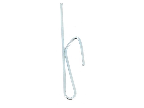 MOBOIS - Agrafes flamandes métal nickel - Tringle cachée - Lot de 10 - large