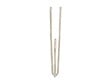 MOBOIS - Agrafes flamandes métal - Nickel - Lot de 10 - 2 branches - vignette