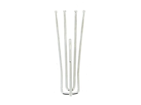 MOBOIS - Agrafes flamandes 4 branches métal tringle cachée nickel x10 - large