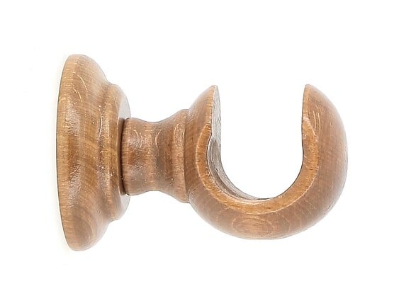 MOBOIS - Support de plafond ouvert court pour tringle - Chêne - D28 - large