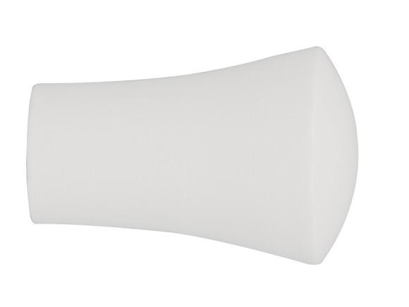 MOBOIS - Embout pommeau à visser en bois - Blanc laqué - Diam.28mm - large