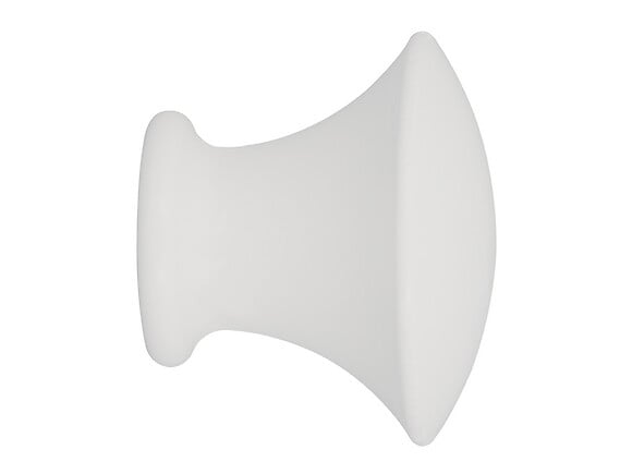 MOBOIS - Embout mini patère à visser bois - Blanc laqué - Diam.28mm - large