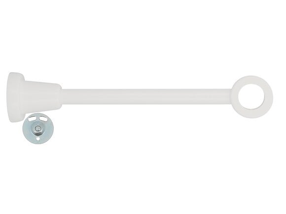 MOBOIS - 1 SUPPORT A OEIL BAGUE PLATE REC 110-300MM AXE/MUR D.28mm LAQUE BLANC - large