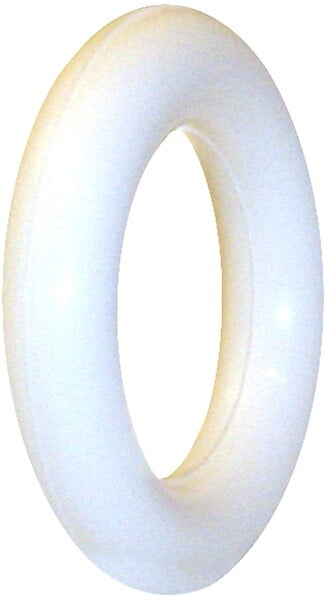 MOBOIS - Anneaux en plastique blanc 35mm pour tringle 11mm - large