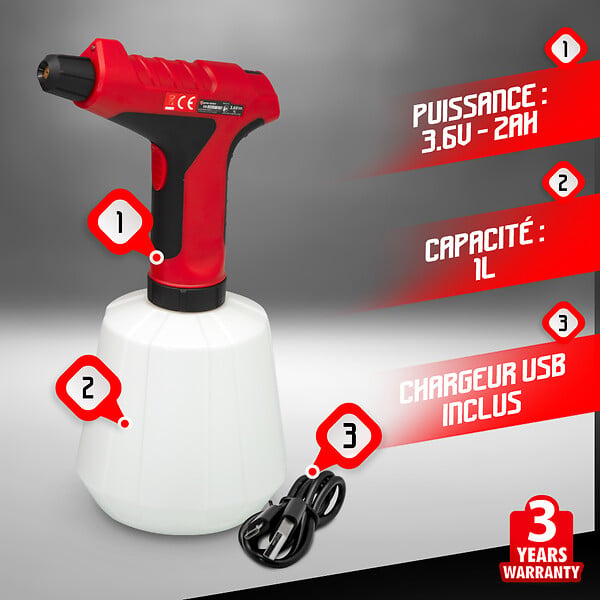 ELEM GARDEN TECHNIC - Vaporisateur rechargeable 3.6V lithium - Elem Gard - large