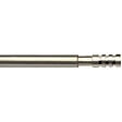 MOBOIS - Tringle extensible cylindre strié - Nickel mat - 40 à 65cm - vignette