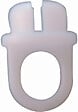 MOBOIS - Arrêts universels plastique pour rail plafond - Blanc - Lot de 4 - vignette