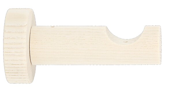 MOBOIS - 1 SUPPORT TIGE FRENE 80MM AXE/MUR D.28mm BLANCHI - large