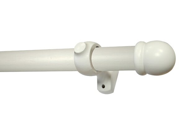MOBOIS - Kit bois Ø28mm 3m00 embout ogive laqué blanc - large