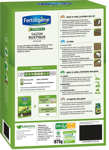 FERTILIGEN - Gazon Rustique Universel 35m² - large