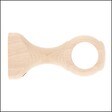 MOBOIS - Support de tringle à rideau en bois brut - Diam.35xH.100mm - vignette