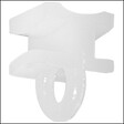 MOBOIS - Lot de 10 glisseurs PVC blanc 14x8mm - vignette