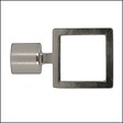 MOBOIS - Embout de tringle carré - Chrome brossé - Diam.16mm - vignette