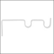 MOBOIS - Supports tringle doubles métal - Blanc brillant - Diam.16mm - vignette
