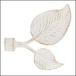 MOBOIS - Embouts double feuille métal blanc patiné - Diam.20mm - vignette